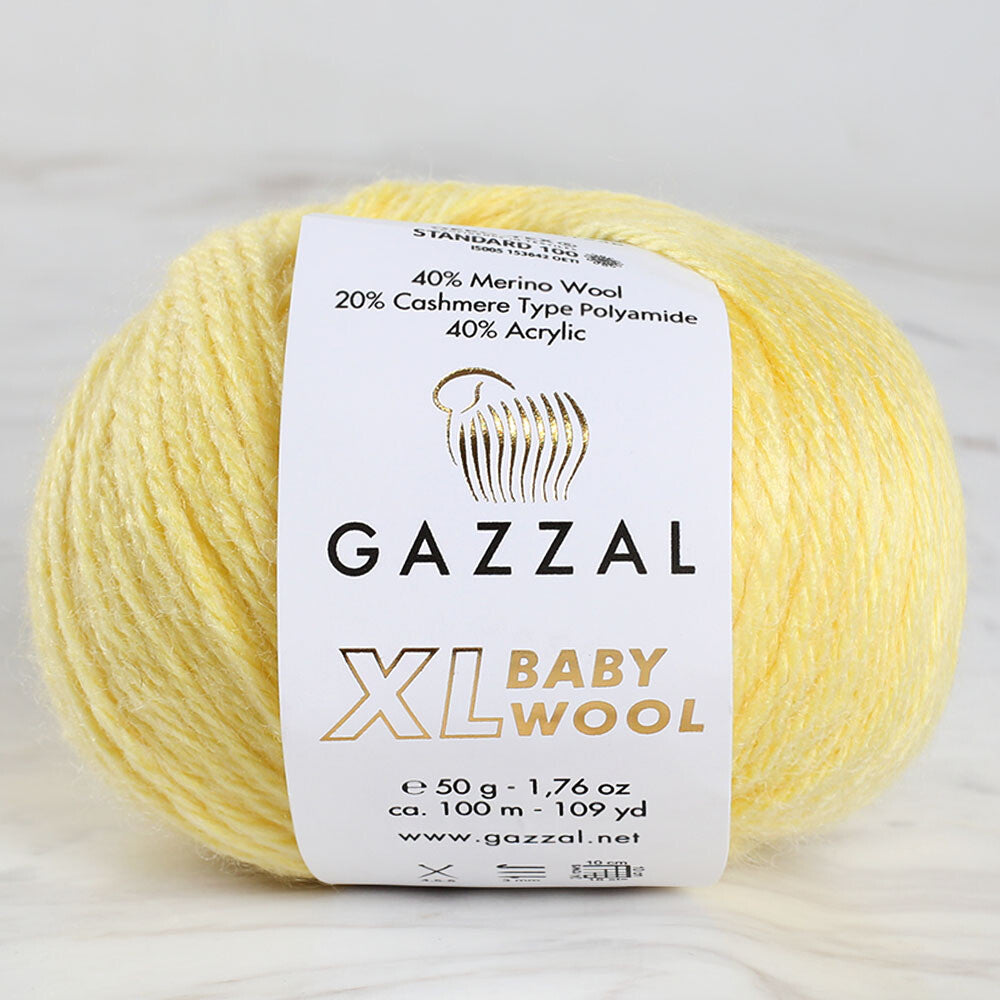 Gazzal Baby Wool XL Sarı Bebek Yünü - 833XL